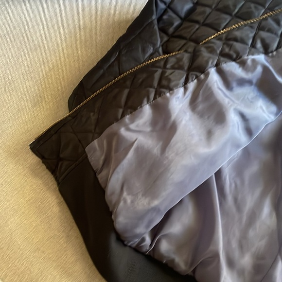 quilted black bomber jacket - Picture 3 of 4